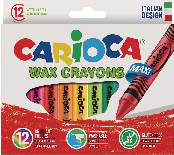 Actual product image Carioca Wax crayon Maxi Wax (Multicoloured, 12 x)