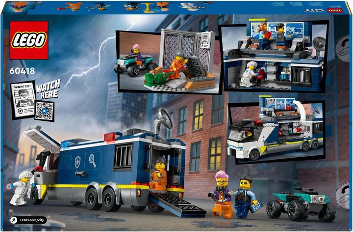 Produktbild LEGO Polizeitruck mit Labor (60418, LEGO City)