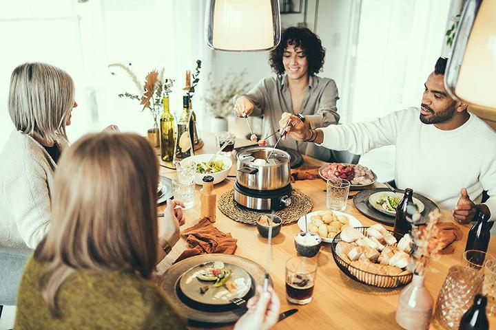 Actual product image Severin FO2471 stainless steel, black (Chinoise Fondue, Fondue Bourguignonne, Chocolate fondue, Cheese fondue)