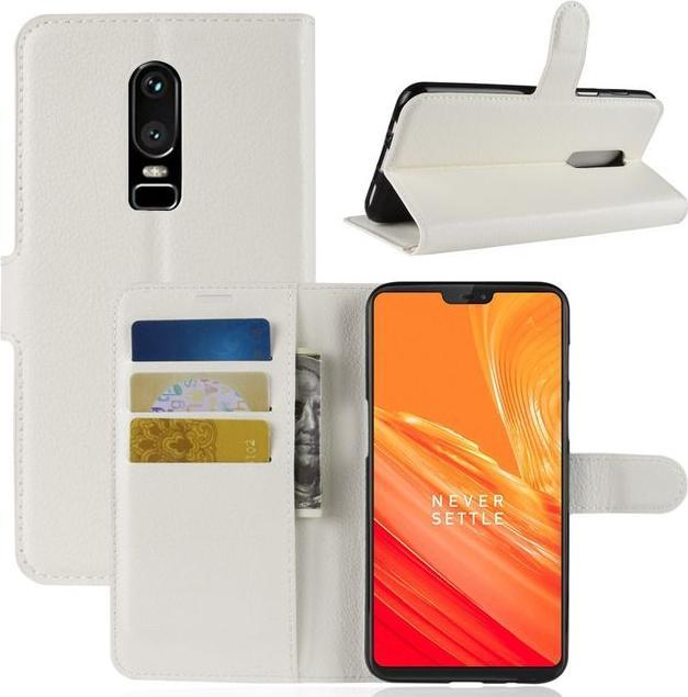 Actual product image MU Classic Litchi Leather Bookcover Series (OnePlus 6)
