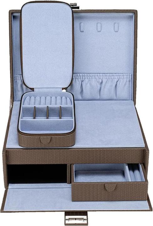 Produktbild Windrose 803954.02 - Schmuckkoffer L mit Einsatz Corbello mocca