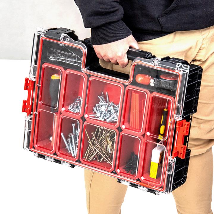 Immagine prodotto Tool Brothers Toolbrothers RHINO L Organiser ECO Altezza XL Scatole 452 x 358 x 110 mm 9 l impilabili IP54