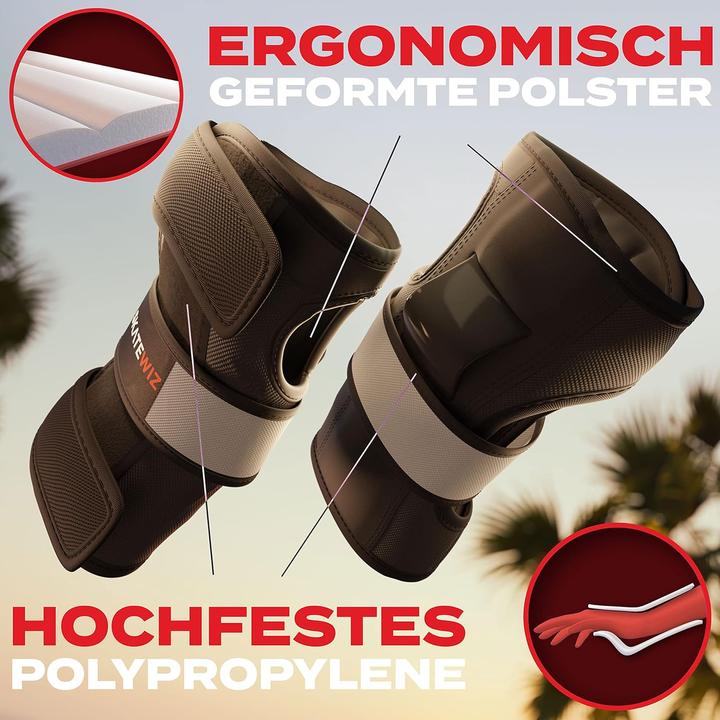 Image du produit Skatewiz Inliner Schoner-Set mit Neopren-Sleeves (6-teilig) (M, Protège-poignets, Genouillère, Coudes, 6 pièces)