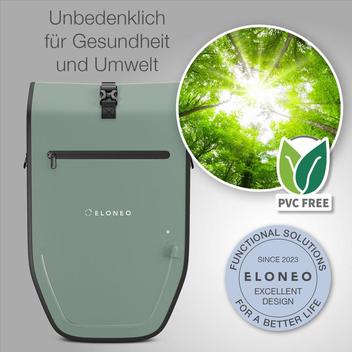 Produktbild Eloneo Fahrradtasche für Laptop (28 l, Gepäckträgertasche)