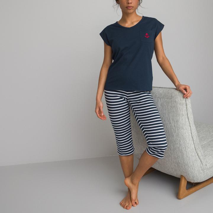 Actual product image La Redoute Collections Short pyjamas in cotton jersey (42)