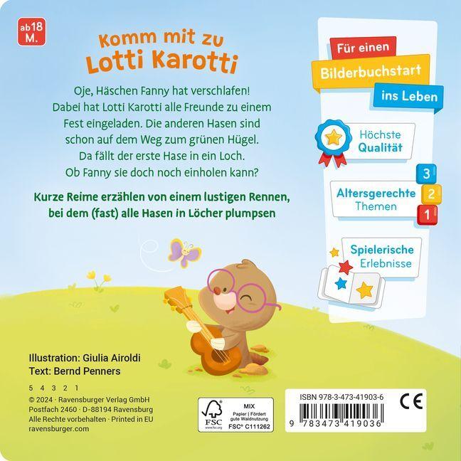 Produktbild Ravensburger Mein erstes Lotti Karott: Das lustige Hasenrennen – ein Buch für kleine Fans des (Deutsch)