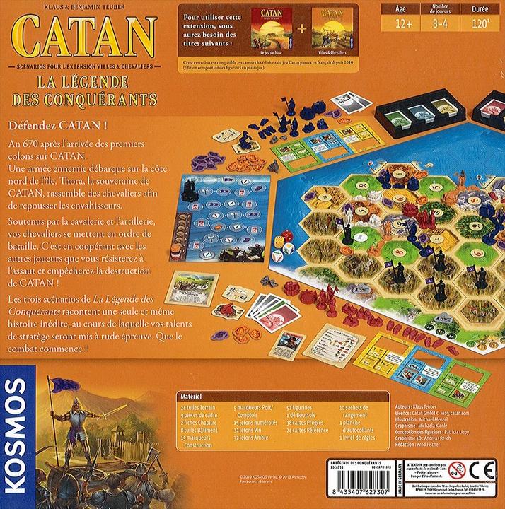 Actual product image Kosmos Family game CATAN La légende des Conquérants (French)