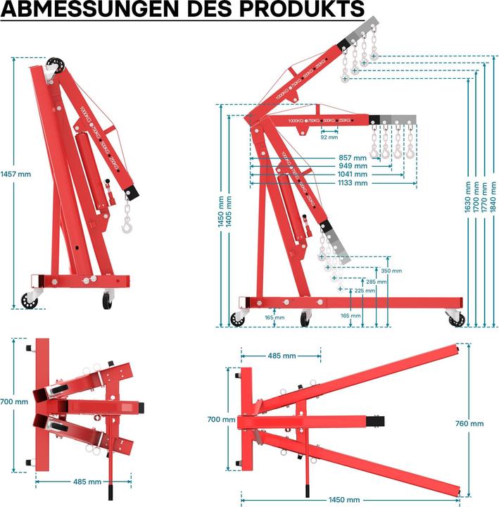 Produktbild Wiltec Werkstattkran