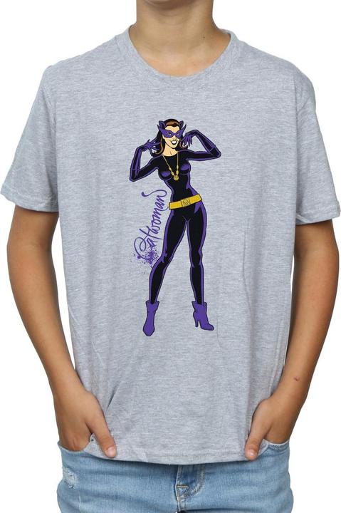 Produktbild Catwoman Happy Pose TShirt Jungen (140, 146)