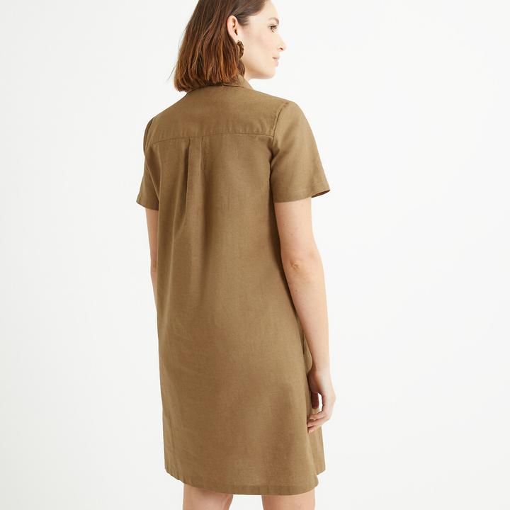 Actual product image Anne Weyburn Half-length dress made from half linen (44)