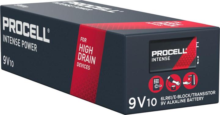 Actual product image Duracell Procell Intense Power (10 pcs., 9V Block, 673 mAh)