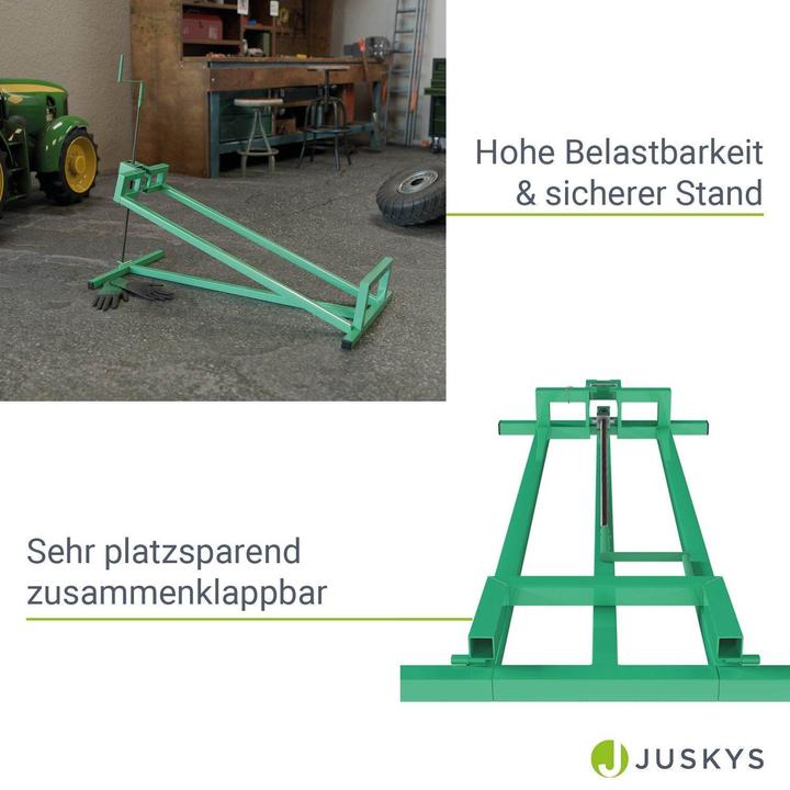Produktbild Juskys Rasentraktorheber mit Handschuhen (Rasenmäher, Rasentraktor, Gartenmaschinen Ersatzteile)