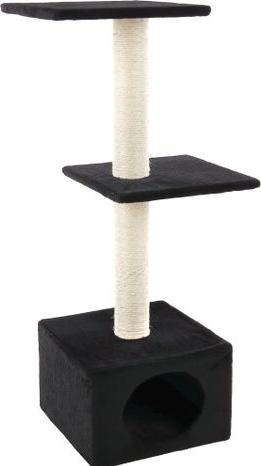 Flamingo - Scratching Tree Charbonel - Black & Cream - 47 x 35 x 103 cm (103 cm, Zwart & Bruin)