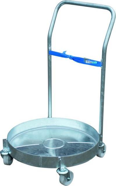 Immagine prodotto eurokraft pro Carrello per fusti, zincato, FRW-3, fusti con Ø massimo 600 mm, altezza di (300 kg)