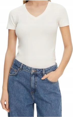 Guess Damen T-Shirt Lucia T-Shirt VN Ecru