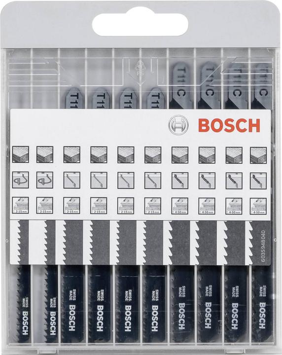 Actual product image Bosch Professional Zubehör Basic for Wood Set 10 pieces
