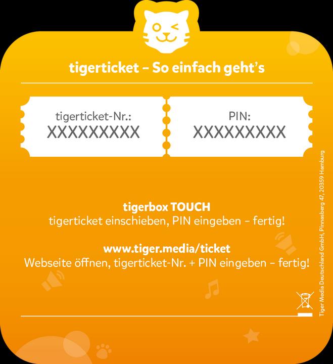 Actual product image Tigermedia Tiger Ticket 6 months (German)
