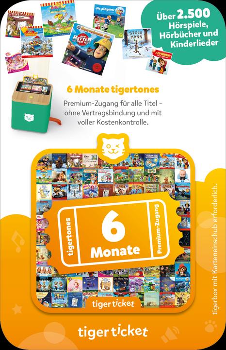 Tigermedia Tigerticket 6 Monate (Deutsch)