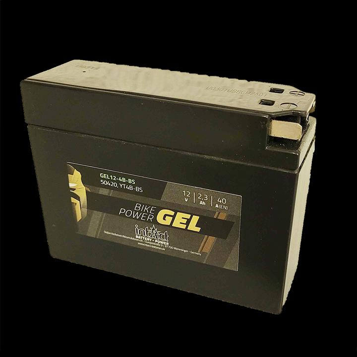Produktbild Intact GEL12-4B-BS Bike-Power GEL 2,3Ah Rollerbatterie (DIN 50420) YT4B-BS (12 V, 2.30 Ah, 40 A)