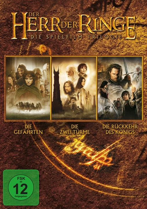 The Lord of the Rings: The Feature Film Trilogy (DVD, 2004, German, English)