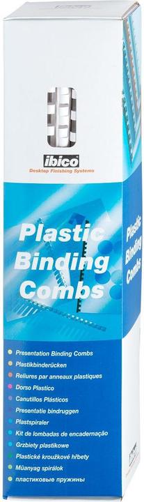 Image du produit GBC Dos du cartable 8mm, 21 anneaux, blanc, 100 pcs.