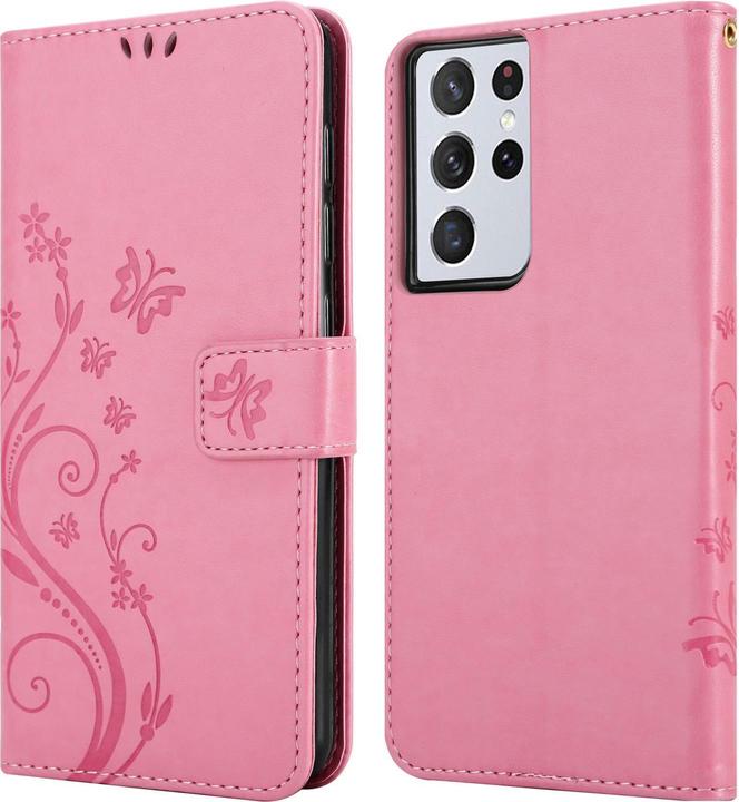 Actual product image Cadorabo Flower Book cover (Samsung Galaxy S21 Ultra)