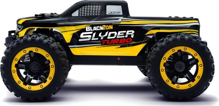 Actual product image Blackzon Slyder MT Turbo 1/16 4WD 2S Brushless - Yellow (RTR Ready-to-Run)