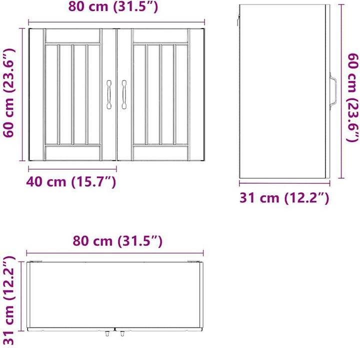 Image du produit VidaXL Madlene (80 x 31 x 60 cm)