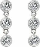 Produktbild Hot Diamonds Silver earrings with topazes and genuine diamond Willow DE585