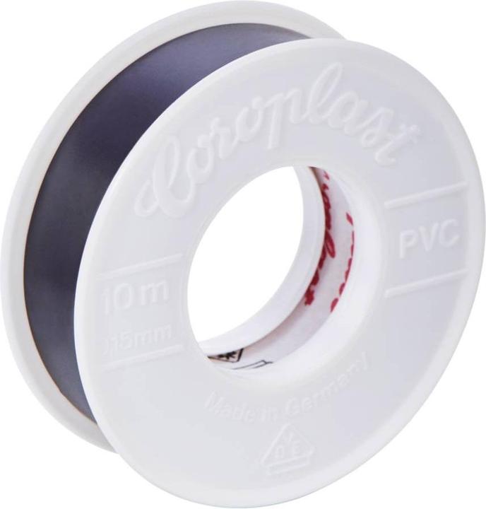 Produktbild Coroplast COROPLAS 301 0,10MMx15MMx25M PVC Elektroisolierband 301, VDE, EN 6045 301010MMX15MMX2 (15 mm)
