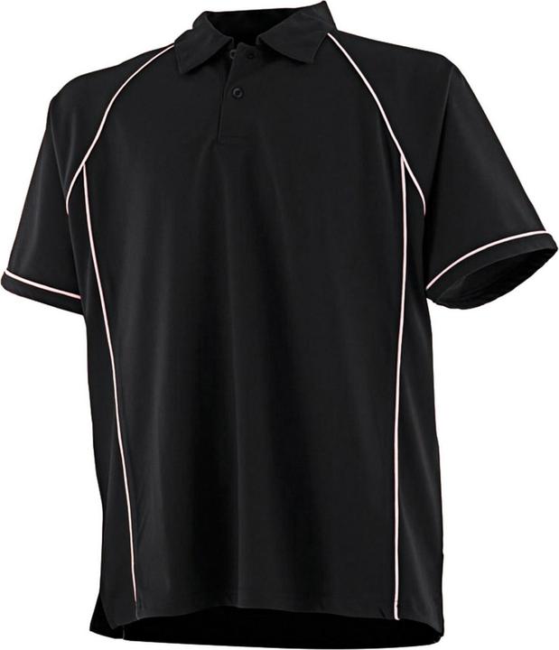 Actual product image Finden & Hales Mens Piped Performance Polo Shirt (S)
