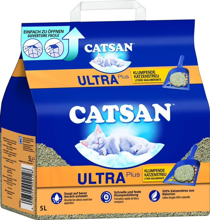 Catsan Ultra Plus (Klumpend, 5.16 kg)