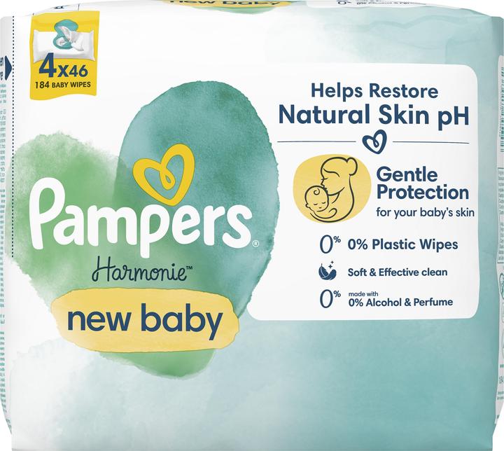 Actual product image Pampers Harmony New Baby (184 Piece)