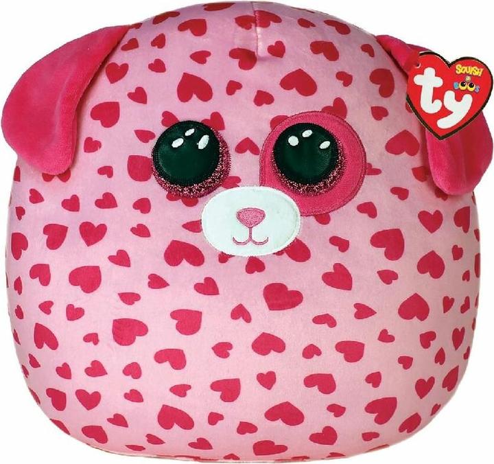 Ty Squish a Boo Valentine Tickle Dog 20cm (20 cm)