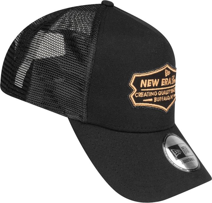 Image du produit New Era Adjustable Trucker Cap - RETRO PATCH noir / khaki (Taille unique)