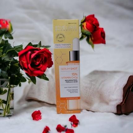 Eveline Serum Shot 15% Vitamin C + Cg Illuminating Face Treatment 30Ml (30 ml)
