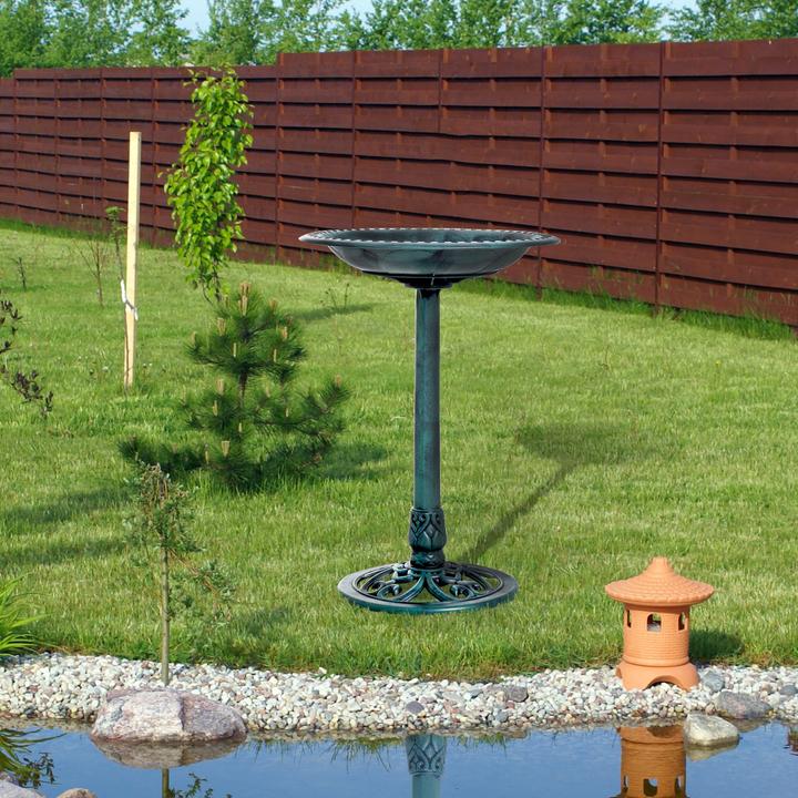 Immagine prodotto Outsunny Vasca per uccelli con zoccolo ornamentale