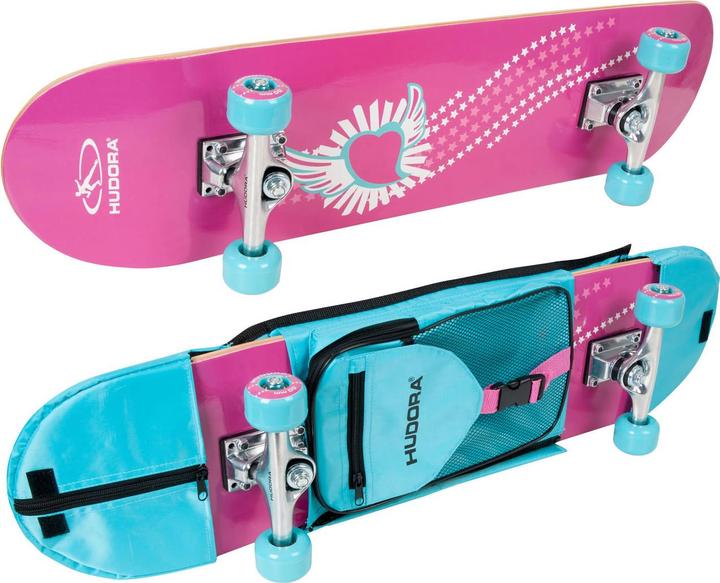Hudora Skateboard Skate Wonders ABEC 3 with rucksack (31.02")