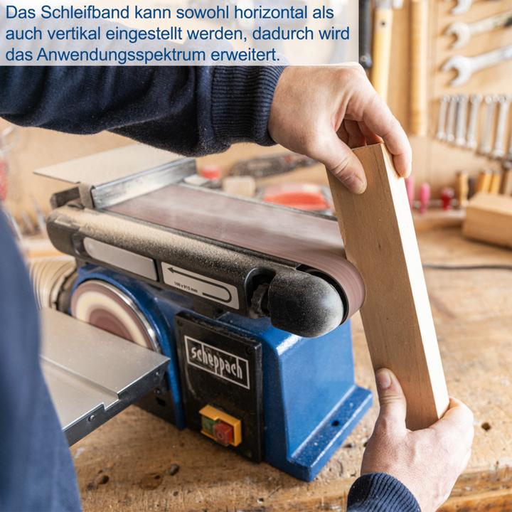Image du produit Scheppach Ponceuse à bande et à disque BTS800 (Meuleuse d'établi, Ponceuse à bande, 370 W)