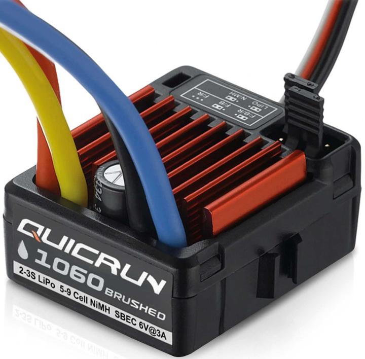 Image du produit Hobbywing Régulateur QuicRun 1060 Brushed prise en T 60A pour 1:10