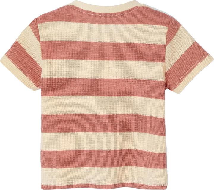 Vertbaudet Bio-Kollektion: Gestreiftes Baby Shirt aus Waffelpikee