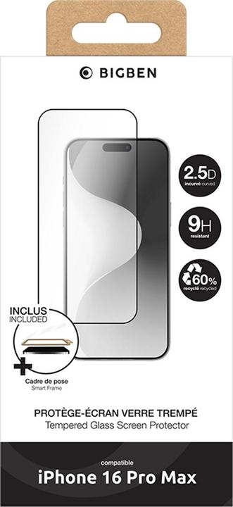 Produktbild Bigben 9H Schutzfolie (1 Stück, Apple iPhone 16 Pro Max)