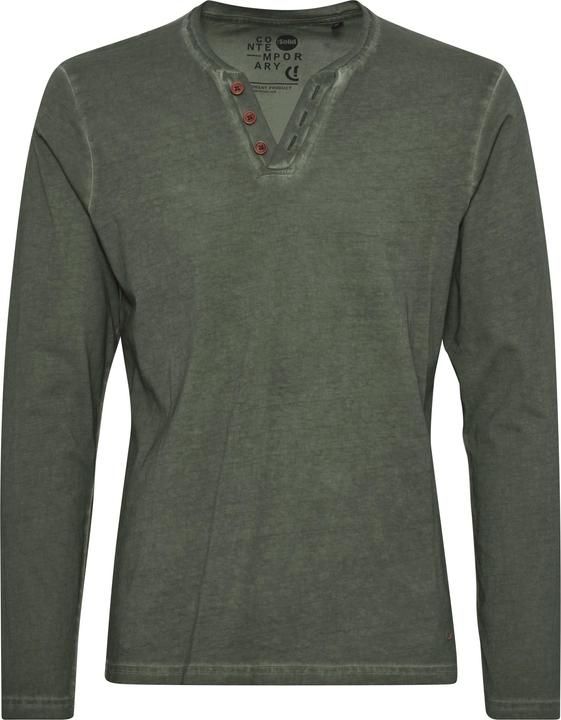Solid Tinox Men's Longsleeve With V-Neck Made Of 100% Cotton (L)