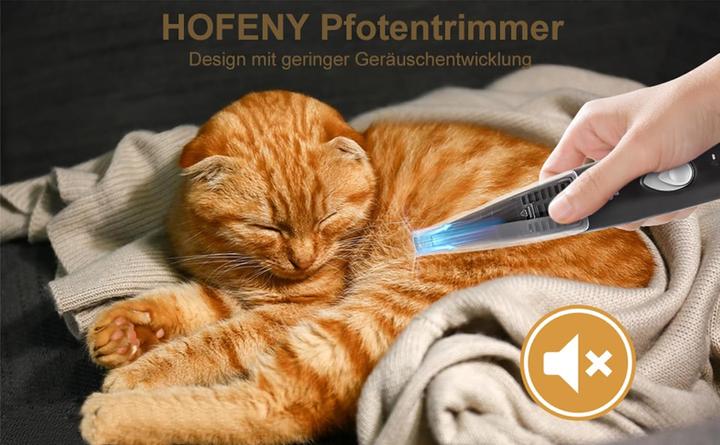 Immagine prodotto Hofeny Pfotentrimmer mit Staubsauger für Haustiere (Gatto, Cane)