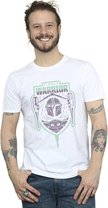 Produktbild Star Wars The Mandalorian Fierce Warrior Patch TShirt (XXL)