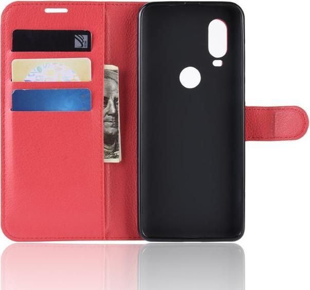 Productafbeelding MU Classic Litchi Leren Boekomslag Serie (Motorola One Vision)