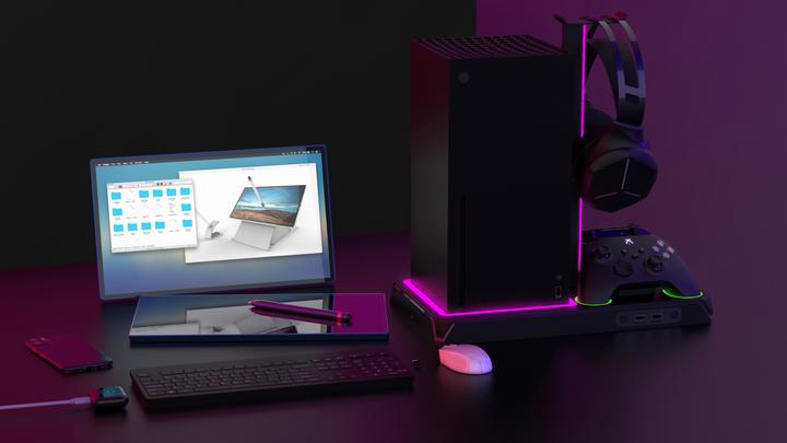 Actual product image IMP DLX & LED Multifunctional Charging Stand (Xbox Series X, Xbox Series S)
