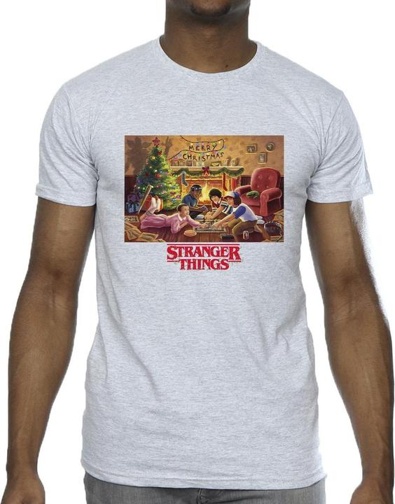 Immagine prodotto Netflix Stranger Things Christmas Gathering Maglietta Uomo (L)