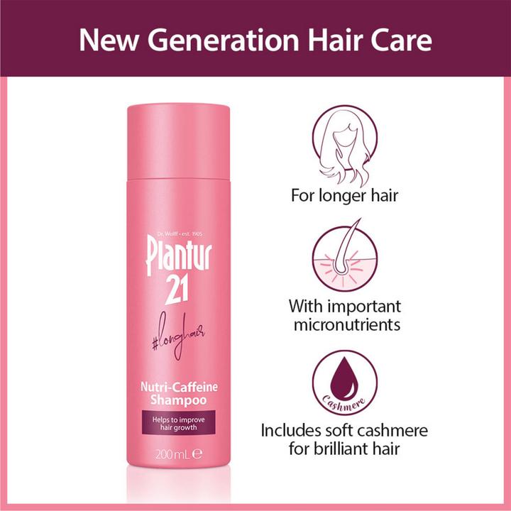 Produktbild Plantur 21 #langehaare Nutri-Coffein (200 ml, Flüssiges Shampoo)