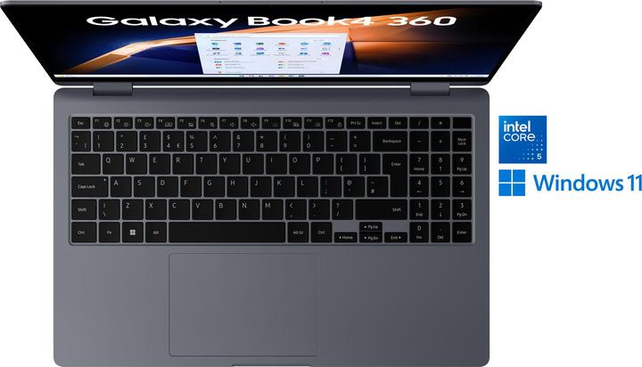 Actual product image Samsung Galaxy Book4 360 (15.60", Intel Core 5 120U, 16 GB, 256 GB, DE)